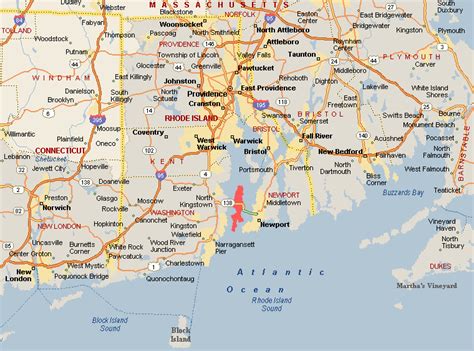 25 Map Of Rhode Island Towns Maps Online For You
