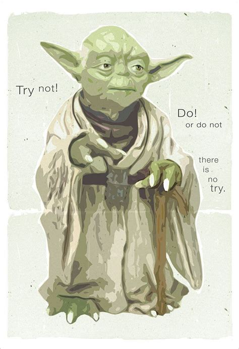 Star Wars Poster Yoda Poster Yoda Wisdom 13x19 Print Starwars