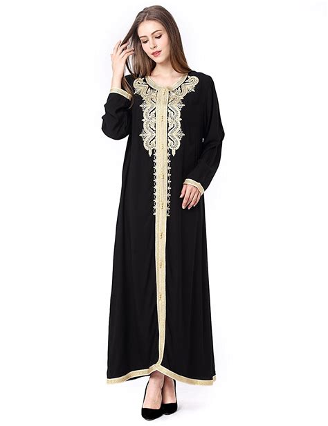 Muslim Dress Dubai Kaftan For Women Long Sleeve Long Dress Abaya
