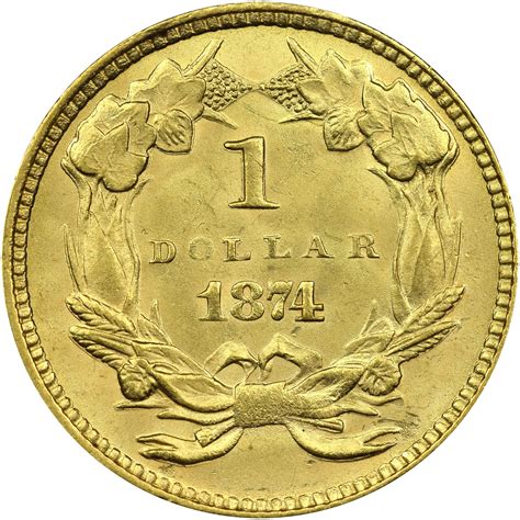 1874 G1 Ms Gold Dollars Ngc