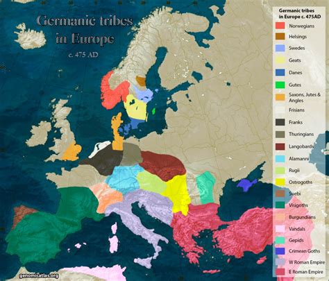Germanic Tribes Map