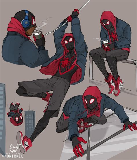 Miles Morales In “into The Spider Verse” Miles Spiderman Image