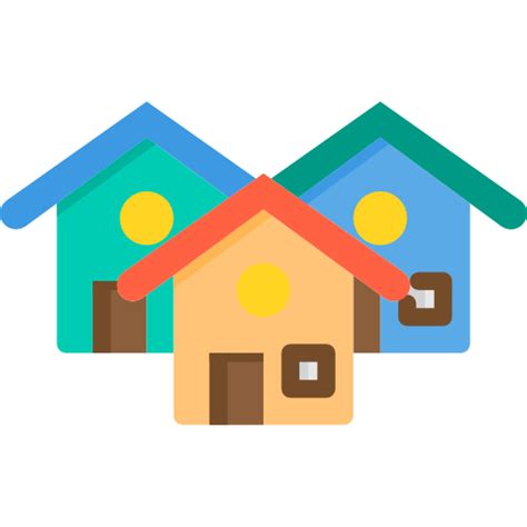 Village Free Buildings Icons
