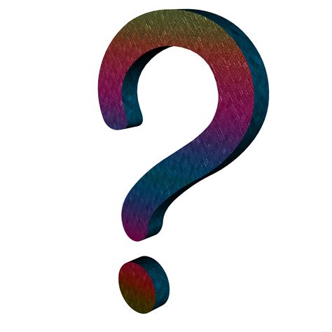 Rainbow Question Mark Free Stock Photo Public Domain Pictures