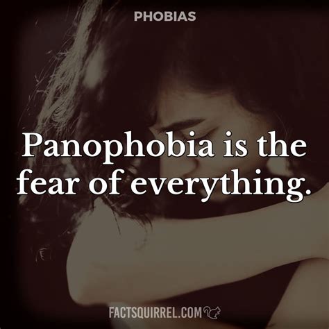 Panophobia Is The Fear Of Everything Fact Squirrel