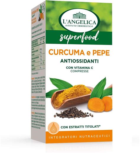 Langelica Integratore In Compresse Curcuma E Pepe Azione