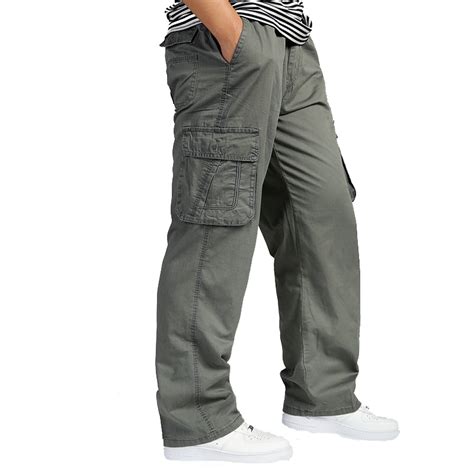 Men Cargo Pants Summer Overall Baggy Army Green Pant
