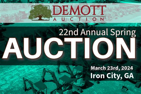 22nd Annual Spring Auction Catalog Demott Auction