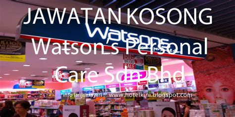 Jawatan kosong 6 years ago. Jawatan Kosong Watson's Personal Care Stores Pte Ltd 2017 ...