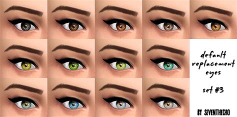 My Sims 4 Blog Default Replacement Eyes By Seventhecho