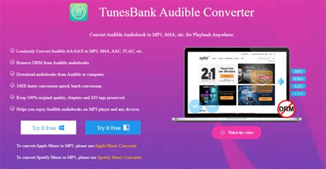 Tunesbank Audible Converter Review Best Aaaax To Mp3 Converter For