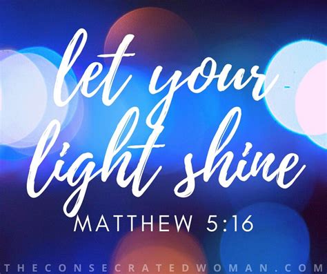 You Are The Light Of The World The Consecrated Woman