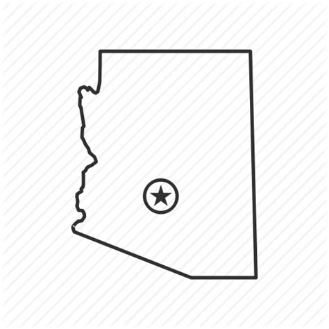 American State Arizona Capital Geography Map Phoenix