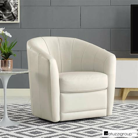 Maybe you would like to learn more about one of these? Natuzzi Cream Leather Swivel Accent Chair | eBay