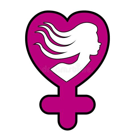 Heart Shaped Female Gender Symbol Stock Vector Illustration Of Design Equality 108193147