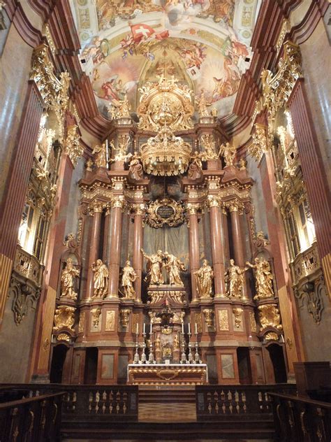 Interior Of Melk Abby In Austria Cathedral Architecture