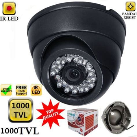 Brand New Black SONY 1000TVL HD Security Camera 24 LEDs IR Indoor Dome
