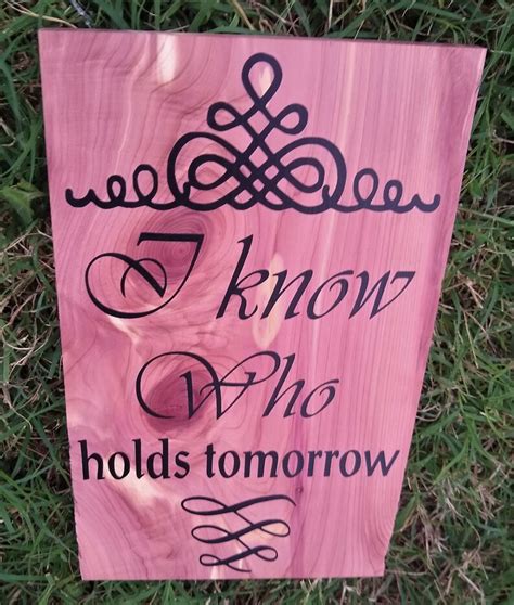 I Know Who Holds Tomorrow Christian Stickers Scripture On Etsy