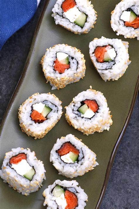 Easy Philly Roll Sushi Recipe A Spectacled Owl