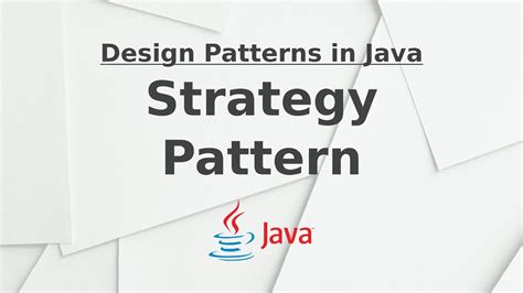 Strategy Pattern Design Patterns In Java Youtube