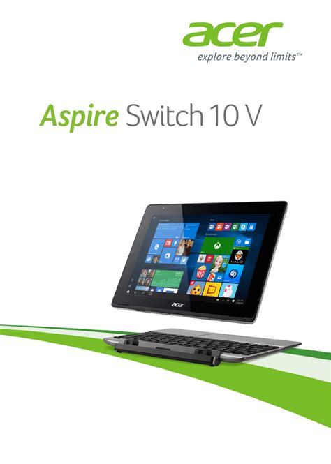 Handleiding Acer Aspire Switch 10 V Sw5 014 Pagina 1 Van 85