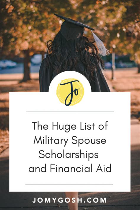 the huge list of military spouse scholarships and financial aid jo my gosh llc