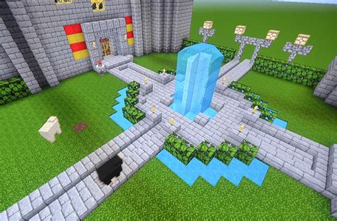 Castle Courtyard Minecraft By Bexrani On Deviantart