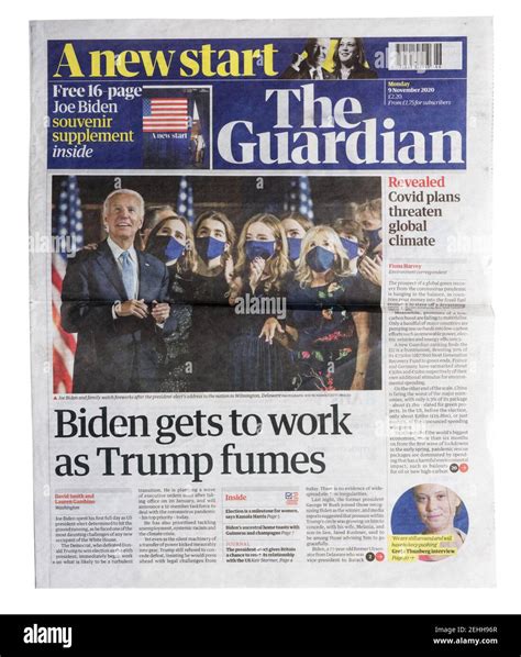 Guardian Newspaper Front Page Cut Out Stock Images And Pictures Alamy