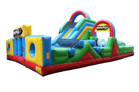 Adrenaline Rush Obstacle Course Inflatable Bounce House Party
