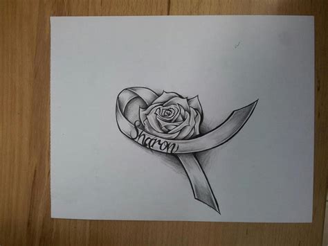 Choose your rose tattoo flash | tattoo life. Cancer Rose Ribbon by MagnaSicParvis on DeviantArt