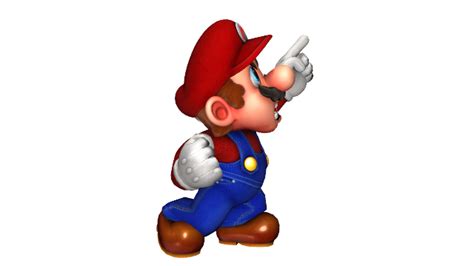 Angry Mario Pointing Up Render By Hugosanchez2000 On Deviantart