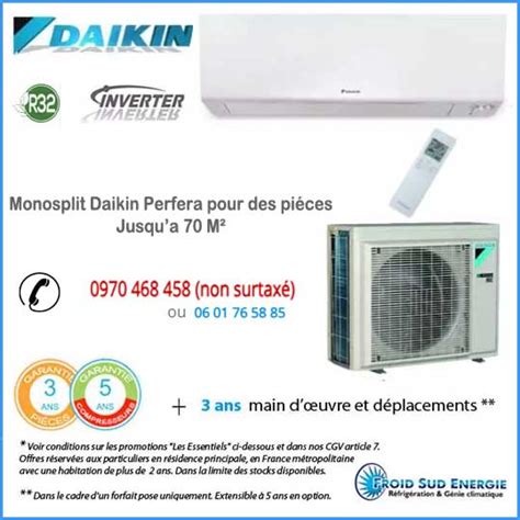 Climatiseur Monosplit Daikin Perfera Ftxm Inverter
