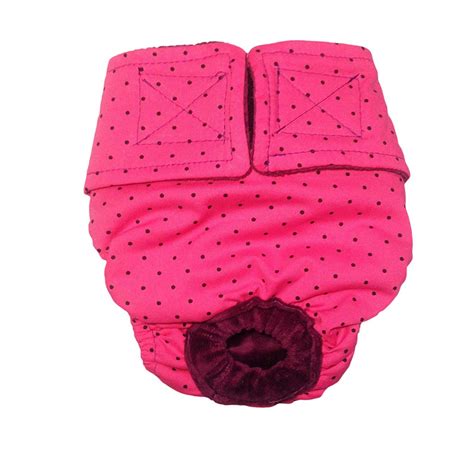 Cat Diapers Made In Usa Black Polka Dot On Pink Washable Cat Diaper