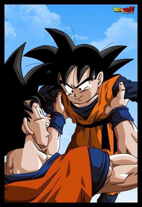 Goku is a saiyan originally sent to destroy earth as an infant. Goku and Goten - Dragon Ball Z Photo (35085662) - Fanpop