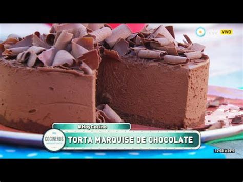 Poner a derretir la cobertura de chocolate a baño maría. Torta marquise de chocolate - YouTube
