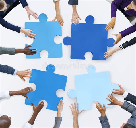 Business People And Jigsaw Puzzle Pieces Stock Photo Image 41603349