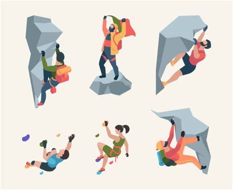 340 Woman Rock Climbing Illustrations Royalty Free Vector Graphics