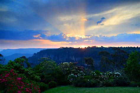 Blue Mountains Sunset Free Photo Download Freeimages