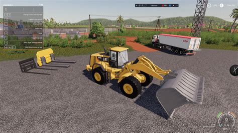 Fs19 Coal Shovel For 980k Cat Loader V10 Farming Simulator 19