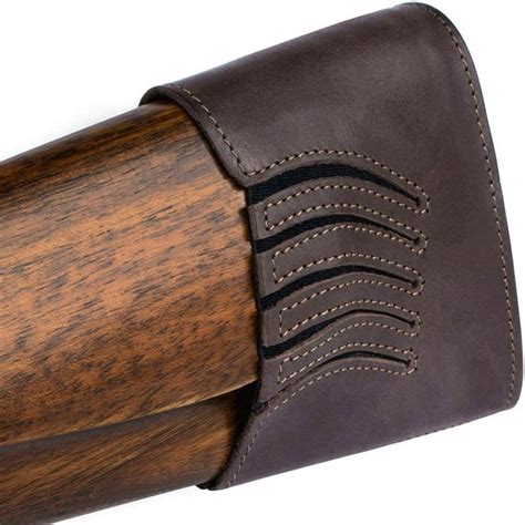 Slip On Extendable Genuine Leather Shotguns Rifles Recoil Pad Hunting