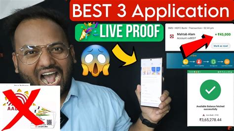 LIVE Proof 101 Loan Approval Best 3 Personal Loan App Bad CIBIL