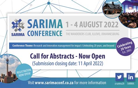Sarima Conference 2022 Call For Abstracts Now Open Earma