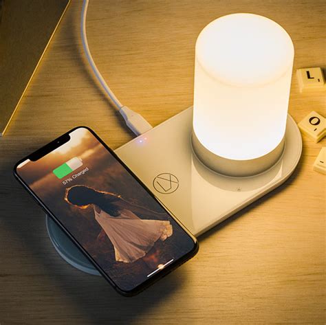 The bedside is the ideal place for a wireless charger to live. Bedside LED Lamp With Wireless Charger - LXORY