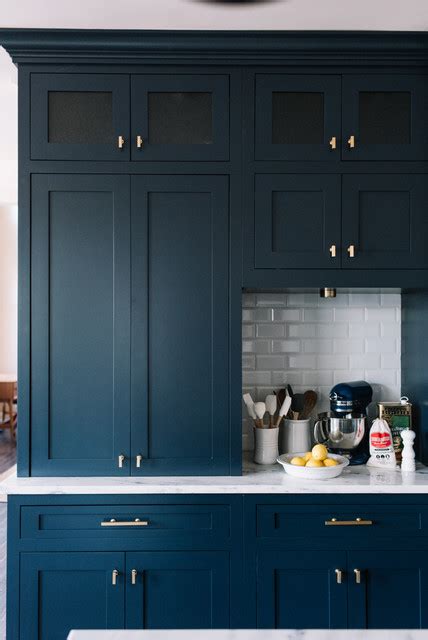 Send me dimensions and pictures of your space and a description of your style (or inspiration photos) step 2: Navy Blue Kitchen Design, Alexandra Lauren Interior Design ...