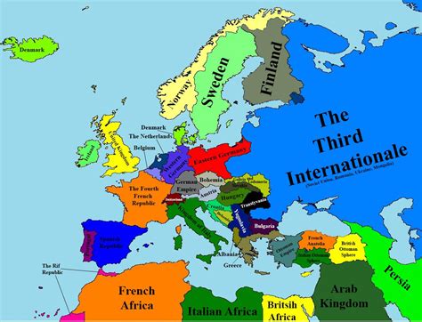 Alternate History Map Of Europe In 1936 Imaginarymaps