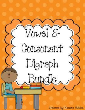 Vowel Consonant Digraph Bundle No Prep By Tpt