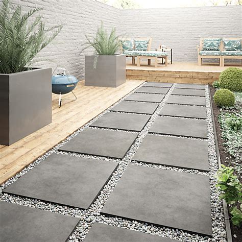 Croyde Graphite Indoor And Outdoor Porcelain Floor Tile 610 X 610mm