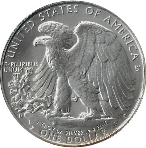 1 Oz Silver Silver Eagle Dollar With Walking Liberty Half Dollar