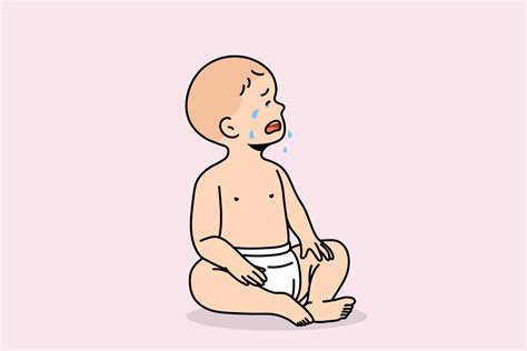 Molesto Pequeño Bebé Recién Nacido Estalló En Lágrimas Tiene Drama Un