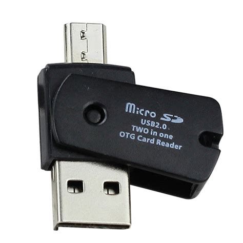 Otg Card Reader Otg Micro Usb To Usb 20 Micro Sd Tf Card Reader